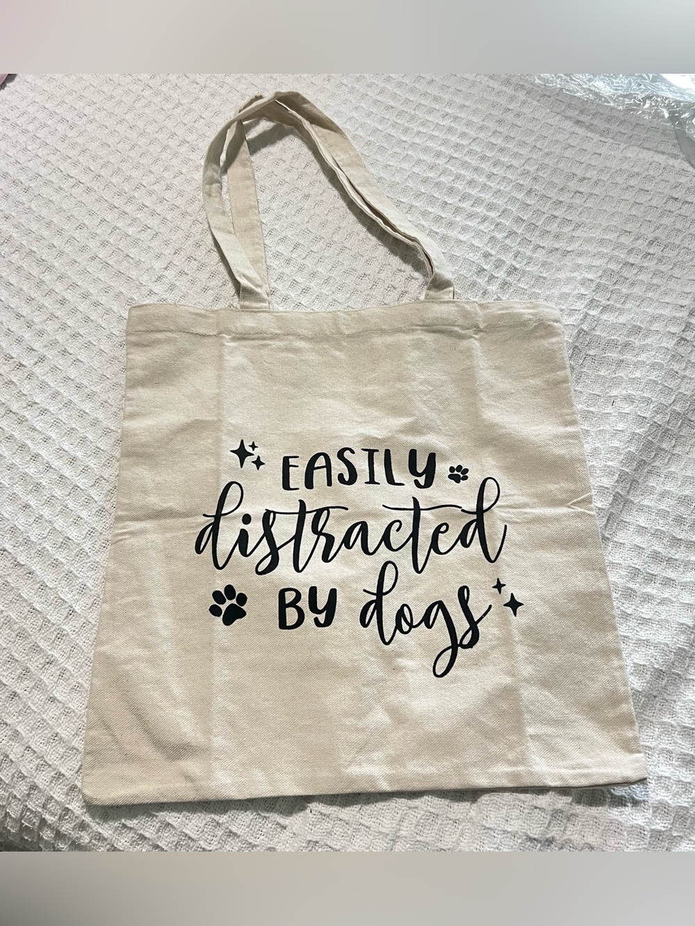 Hobby Lobby “Easily Distracted By Dogs Tote Bag”